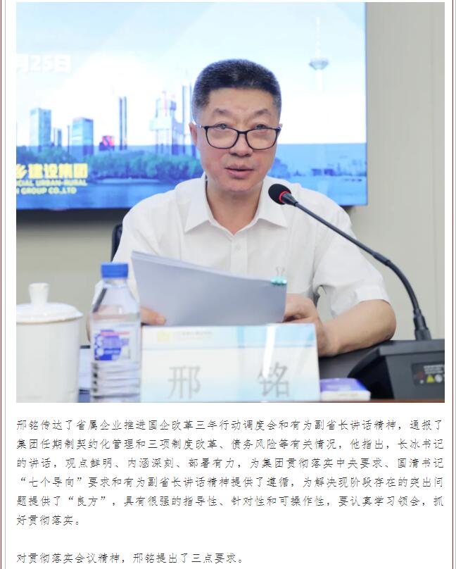 集团召开国企改革三年行动工作推进会(图6)
